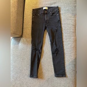 Abercrombie and Fitch super skinny Regular length black youth jeans